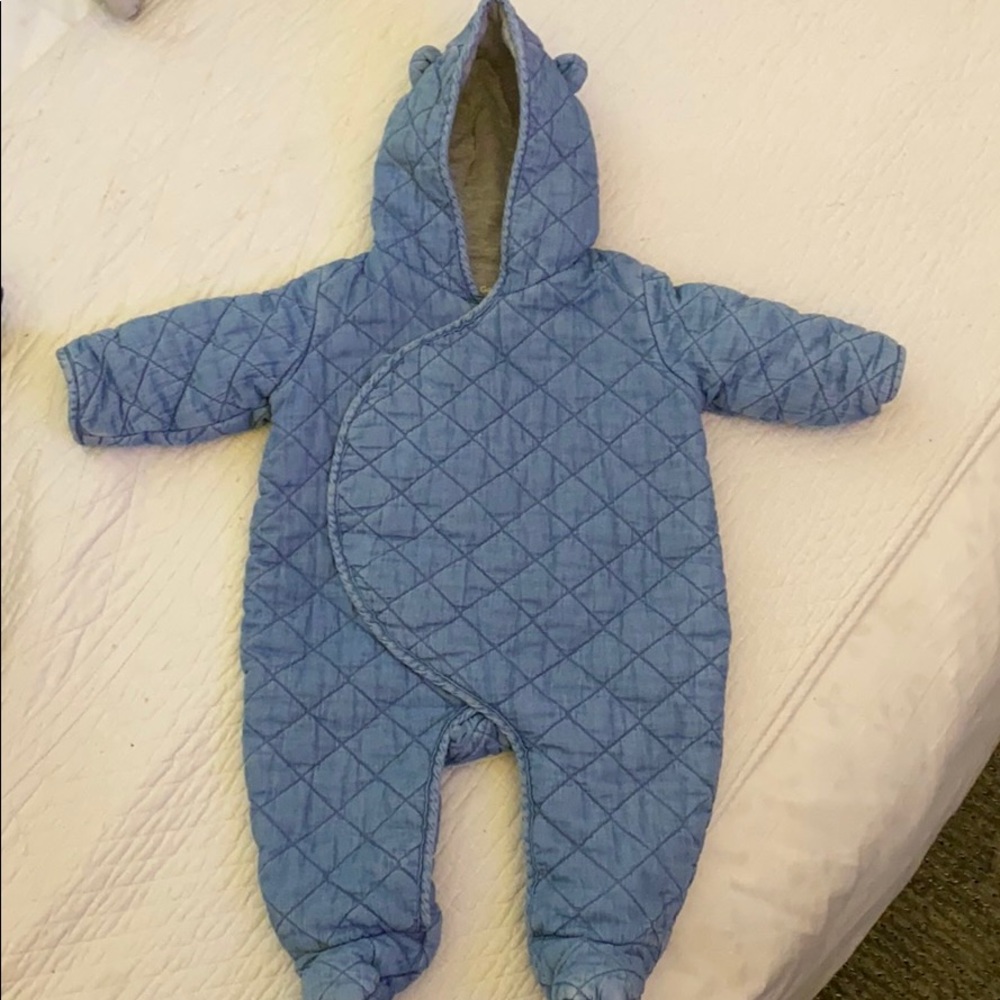 Baby GAP Quilted Chambray One Piece